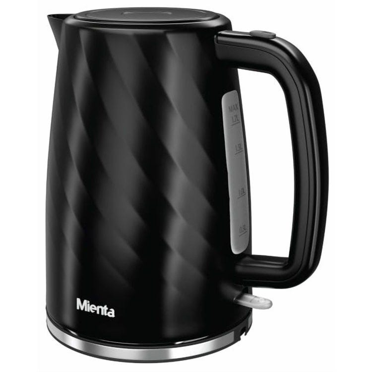 Mienta Kettle - Black Plastic 1.7 Liter - 2200 Watts