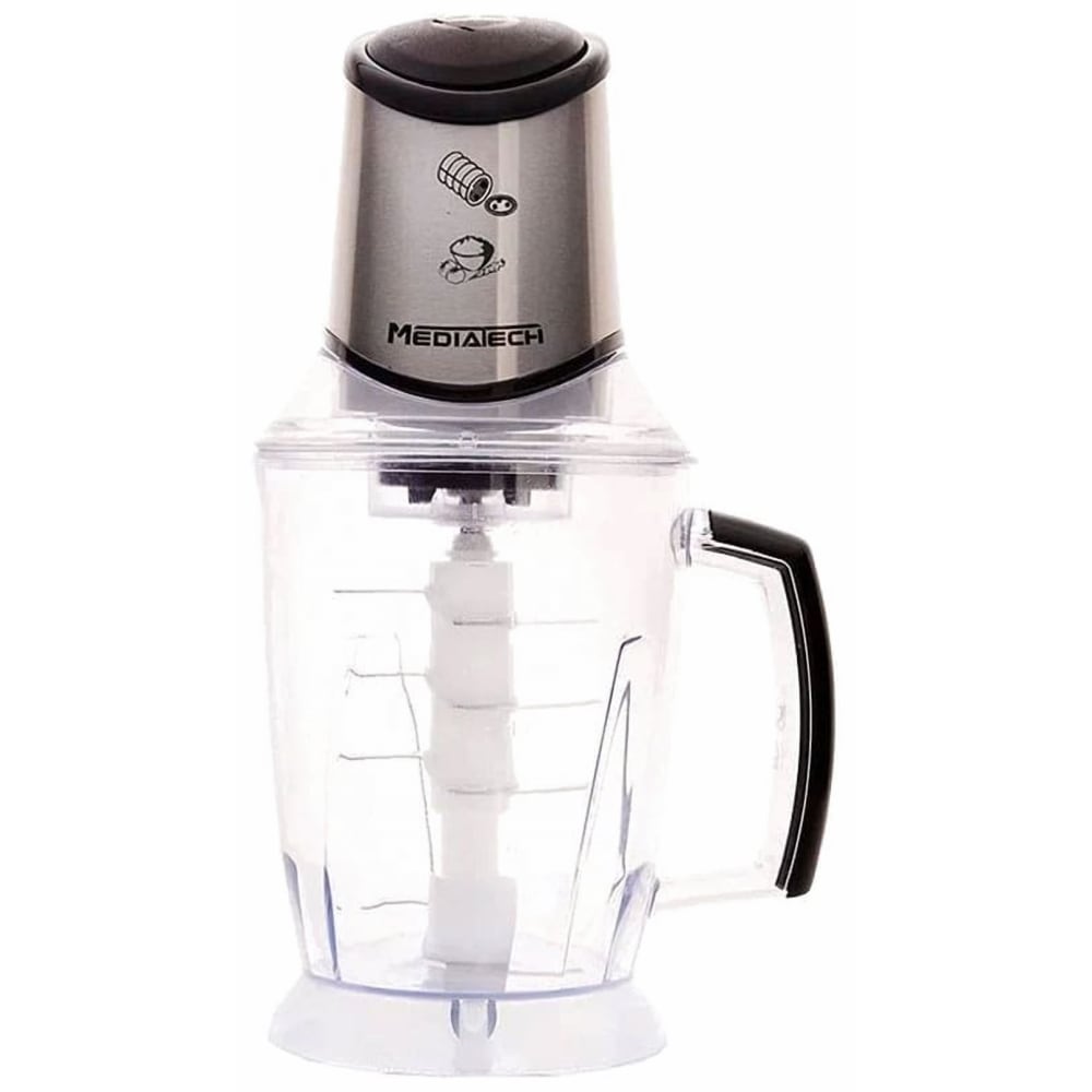 Chopper, 2 Liters, 800 Watt, Black and Silver