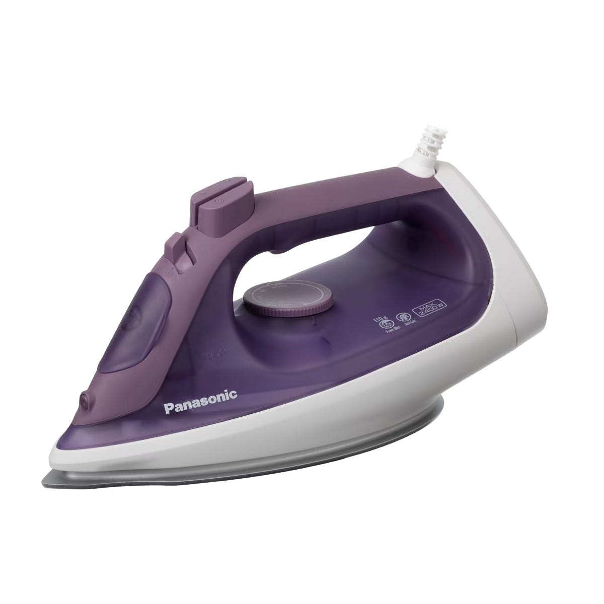 steam iron panasonic /2400w/ceramic soleolate/smooth glidind