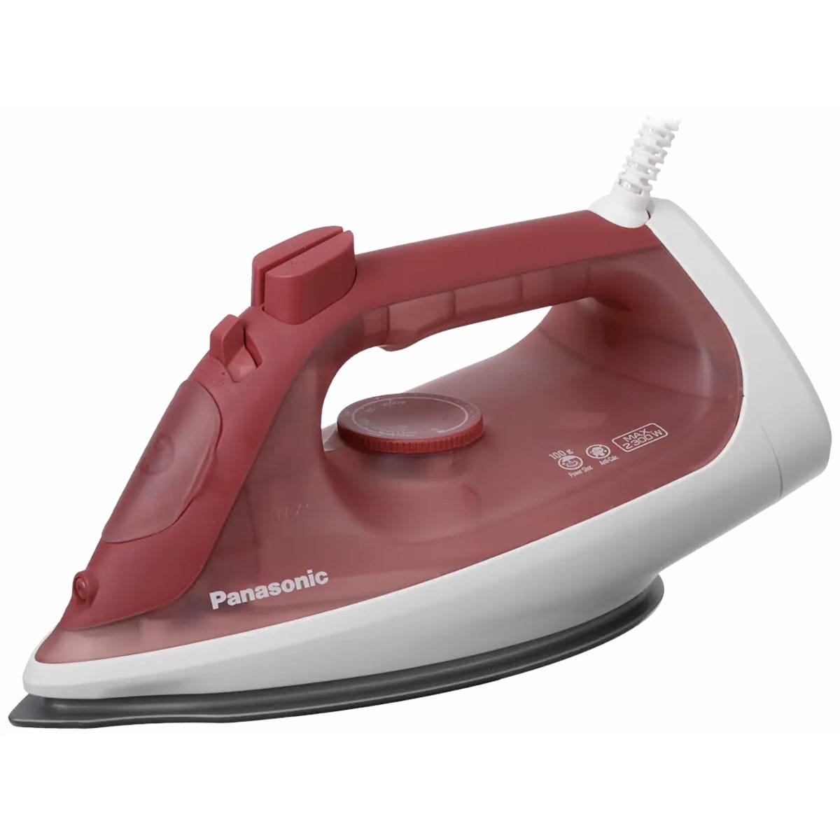 steam iron panasonic /2300w/ceramic soleolate/smooth glidind