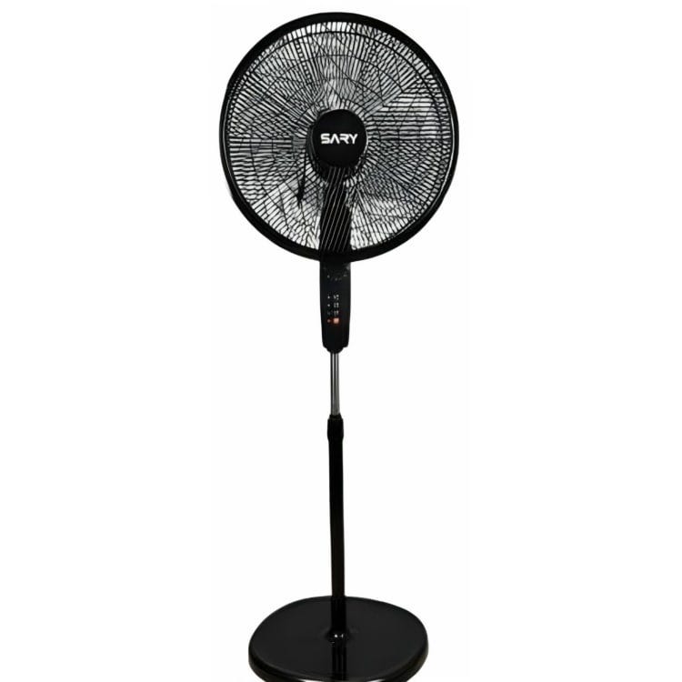 SARY STAND FAN 18"INCH TIMER BLACK