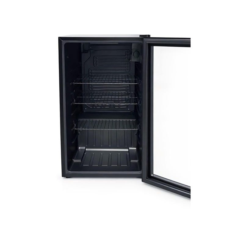 Fresh Refregerator Mini Bar 90 Liters ,FMB-140 , Glass Black