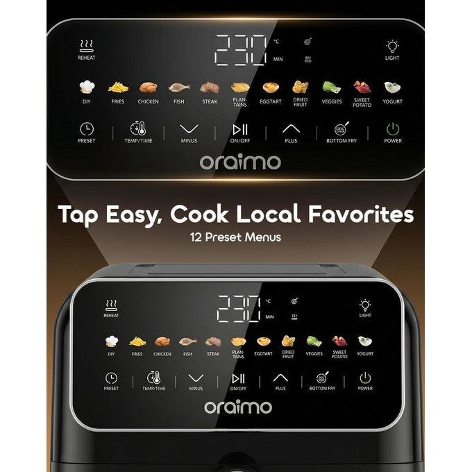 Air Fryer Oraimo IntelliFry OAF-502A GRAPHITE BLACK