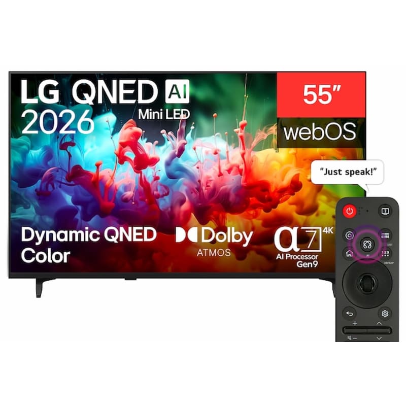 55 inch LG QNED AI QNED70 Mini LED 4K Smart TV 2026