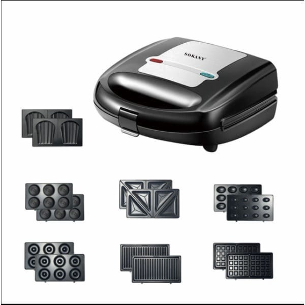 Sokany 7-Piece Sandwich Maker 750W