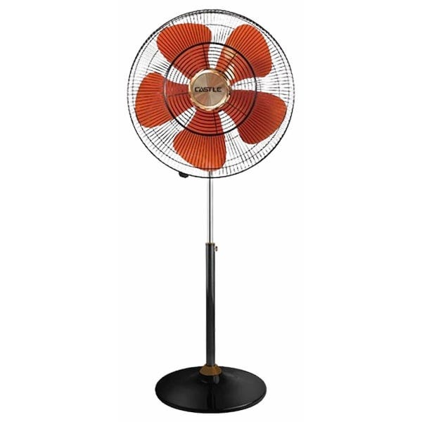 Castle fan 18 inches 5 plastic blades 5 speeds metal body or