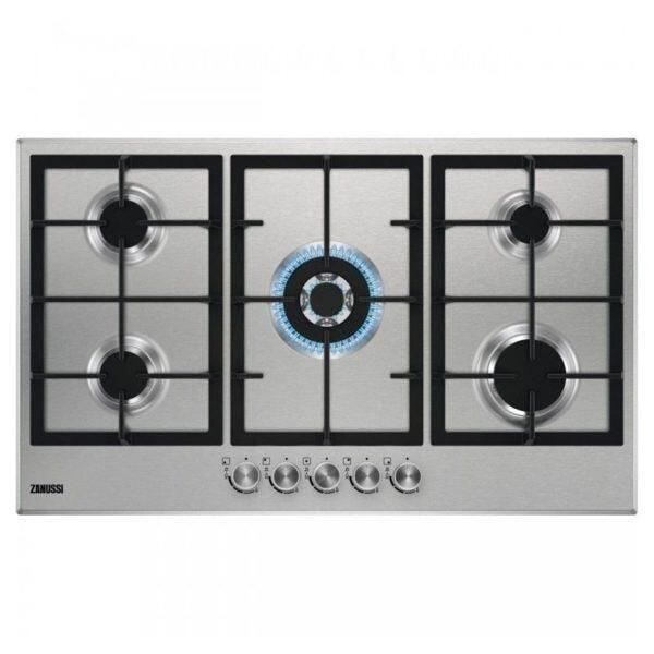 Zanussi Gas Built-In Hob, 5 Burners, Stainless Steel- ZGH965