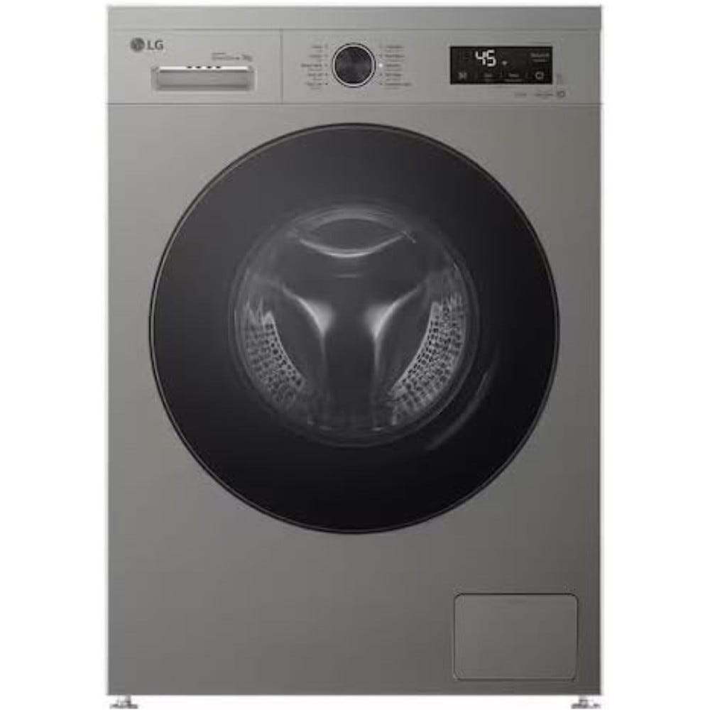 LG Washing Machine Front Load 9K Platinum Silver Inverter Di