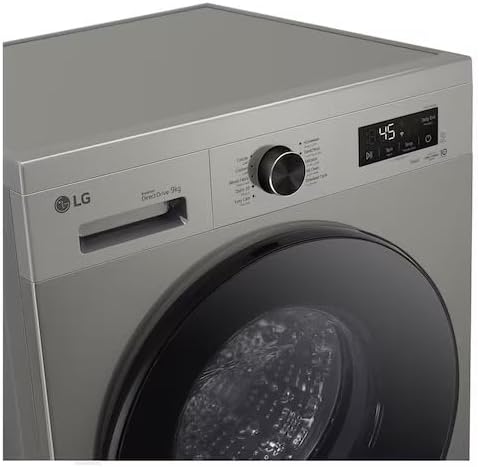LG Washing Machine Front Load 9K Platinum Silver Inverter Di