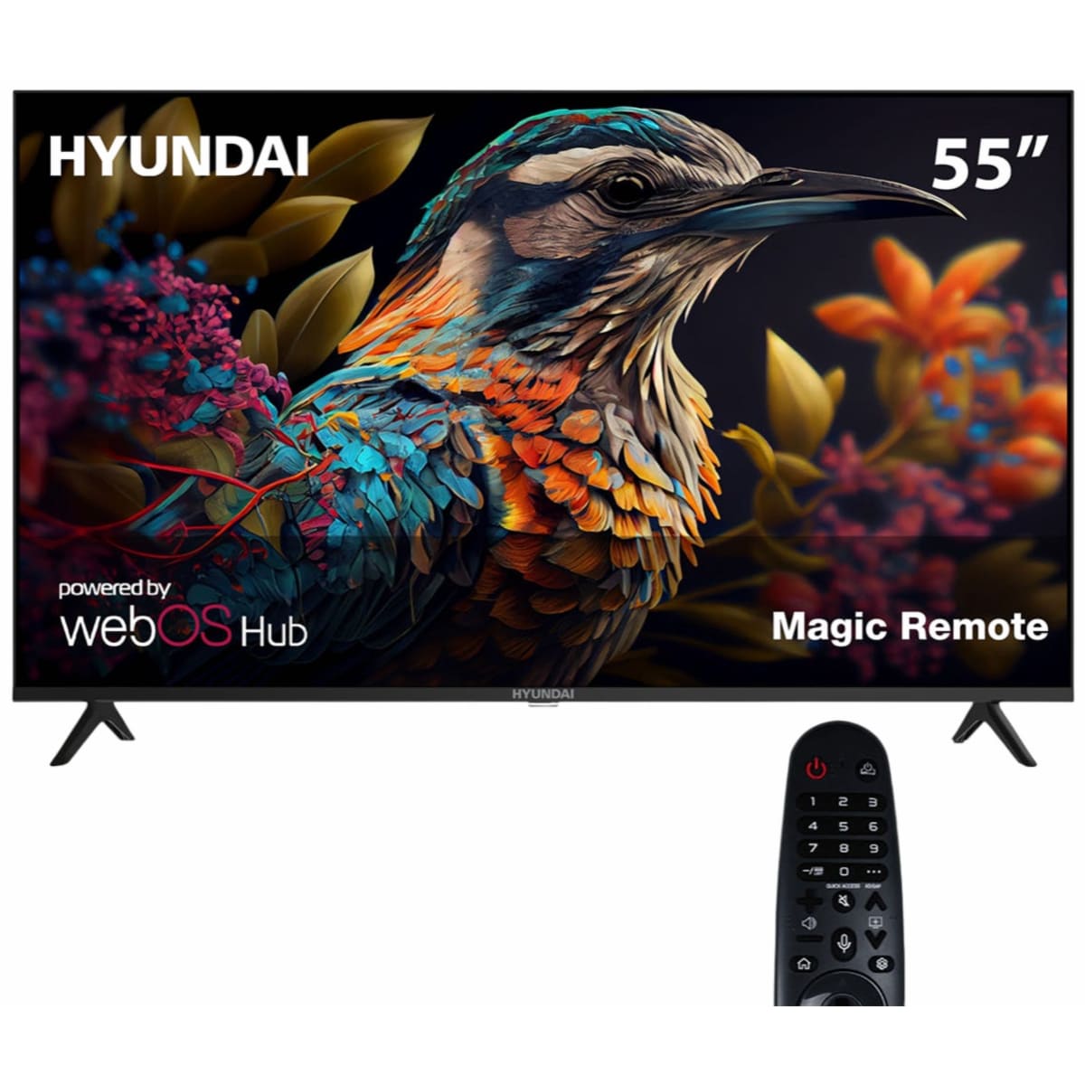 Hyundai Smart LED TV 55inch UHD 4K webOS Magic Remote Framel