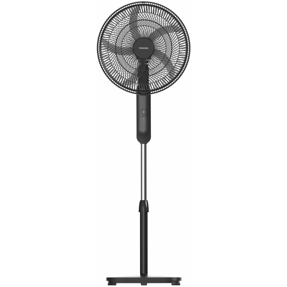Toshiba Stand Fan 18-Inch 4 Plastic Blades 3 Speeds Black