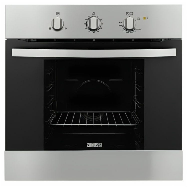 Built In Zanussi Gas Oven 60cm stainless steel, ZQENG1X1
