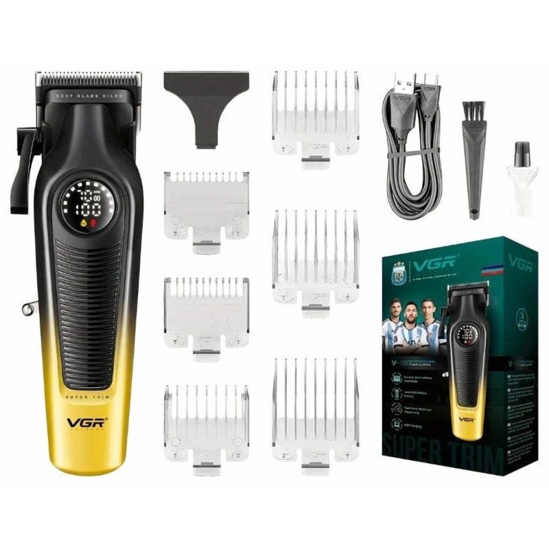 VGR Professional Rechargeable Hair Clipper & Hair Trimmer Ki