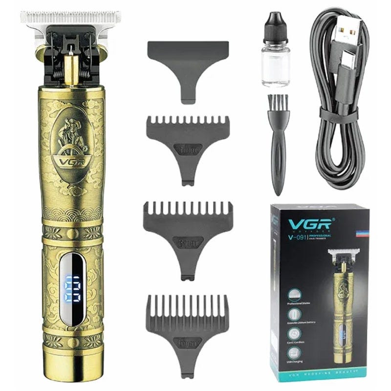 Rechargable Hair Trimmer, Gold