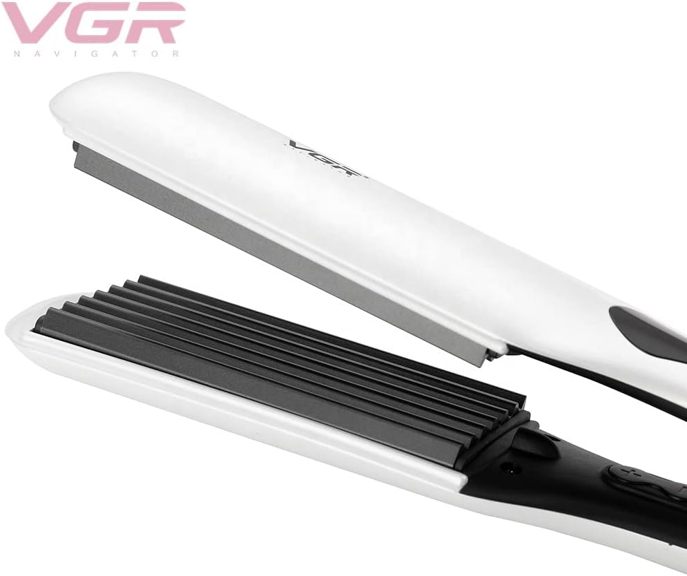 Professional 7 Teeth Plate Quick Heat Hair Crimper With Cera