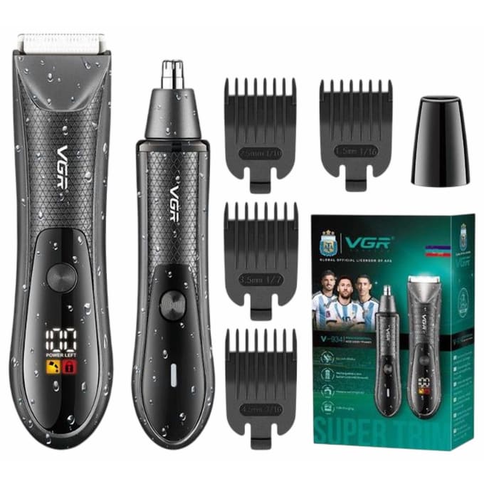 Rotating Waterproof Nose Hair Trimmer, Professional Electric