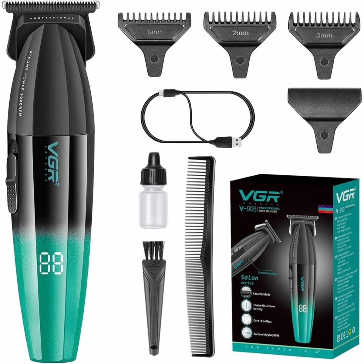 Professional Salon Series Rechargeable Hair Trimmer, Black G