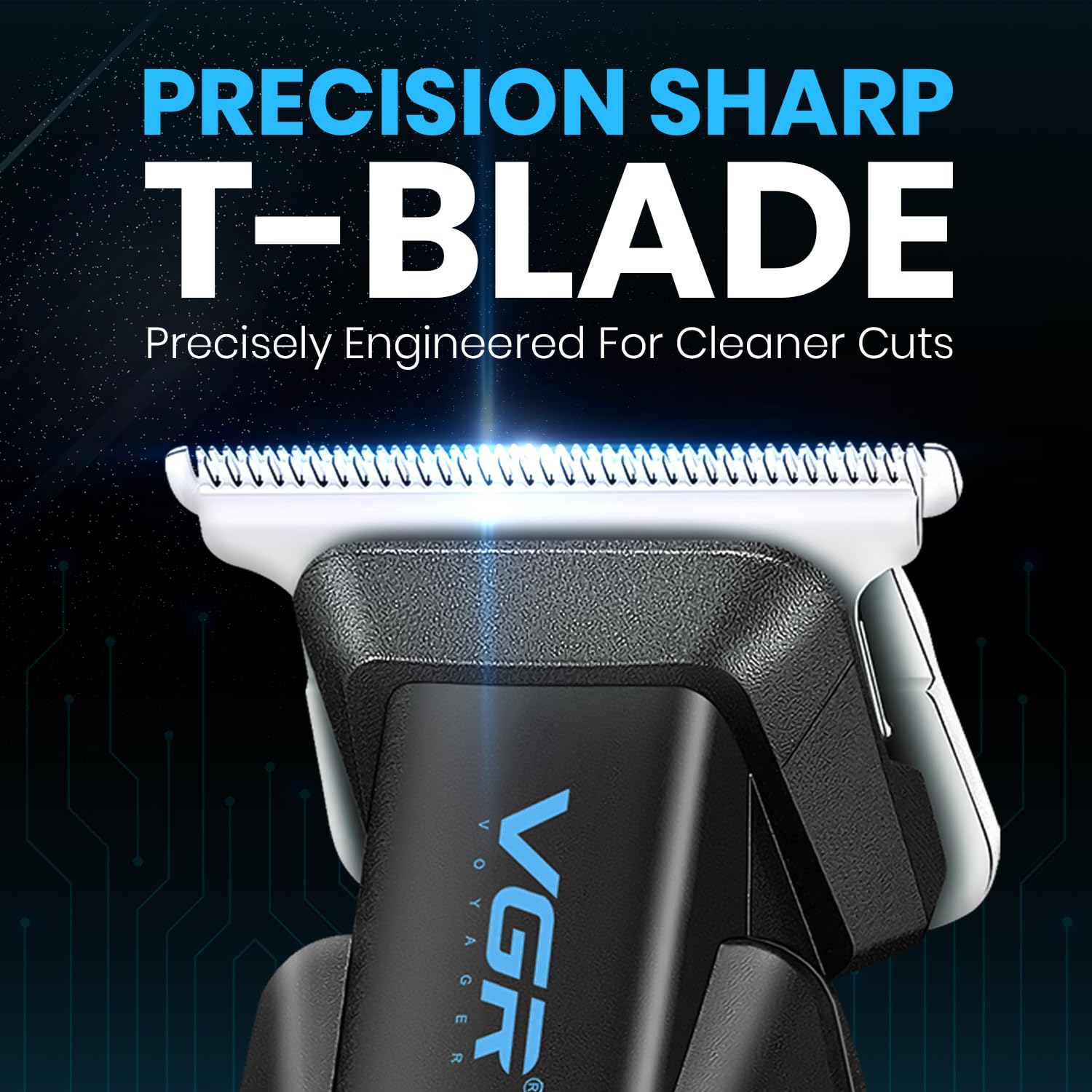 Professional Rechargeable Hair Trimmer, Black Gold