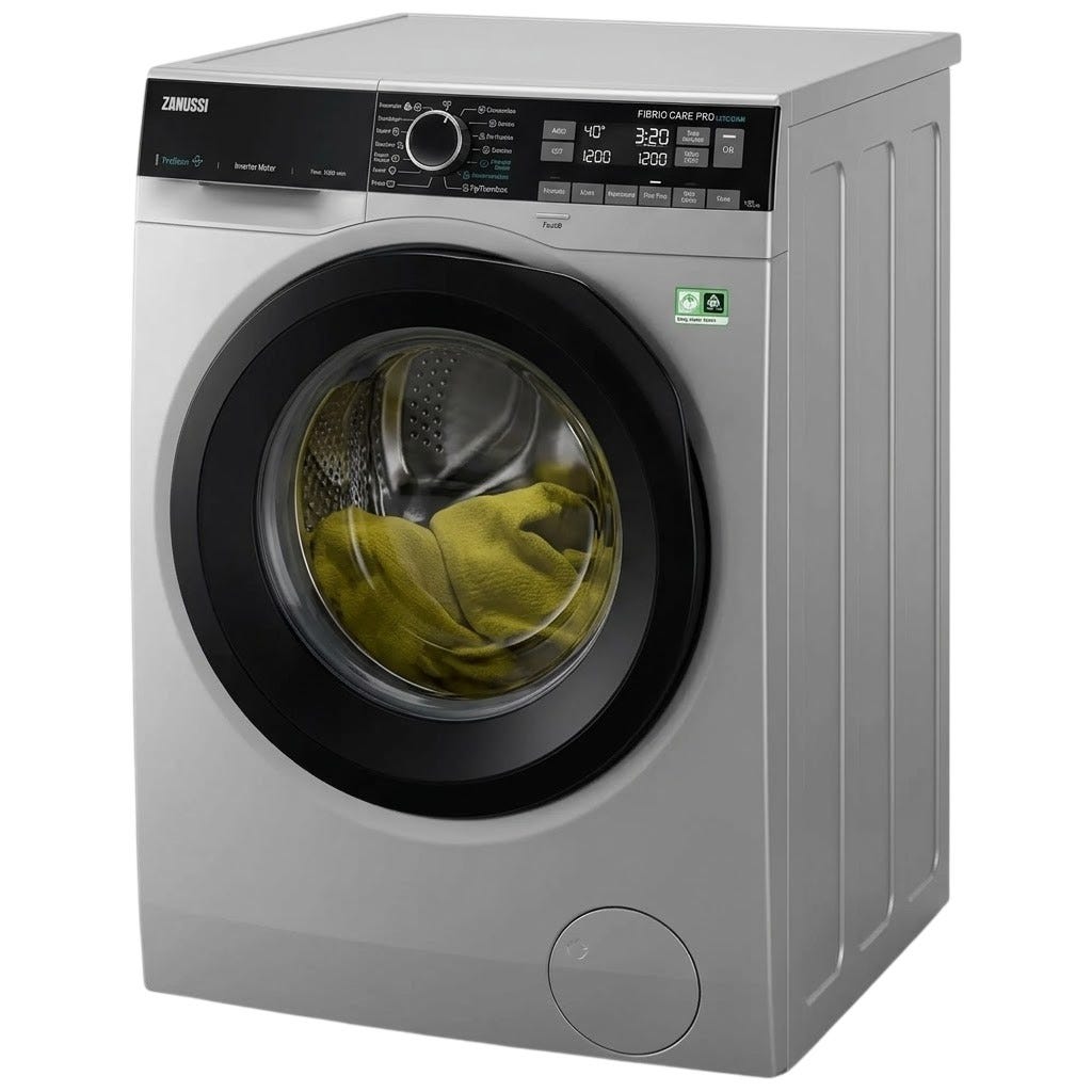 Zanussi Washing Machine 9K Front Load Inverter SILVER Digita