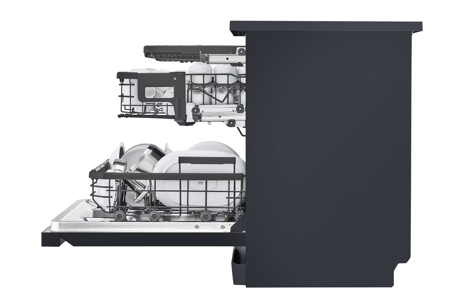 LG Dishwasher 14 Places 60cm QuadWash -Heat Dry Black DFC287