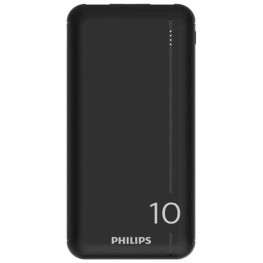 Philips Power Bank 10,000mAh USB-A & USB-C - Black