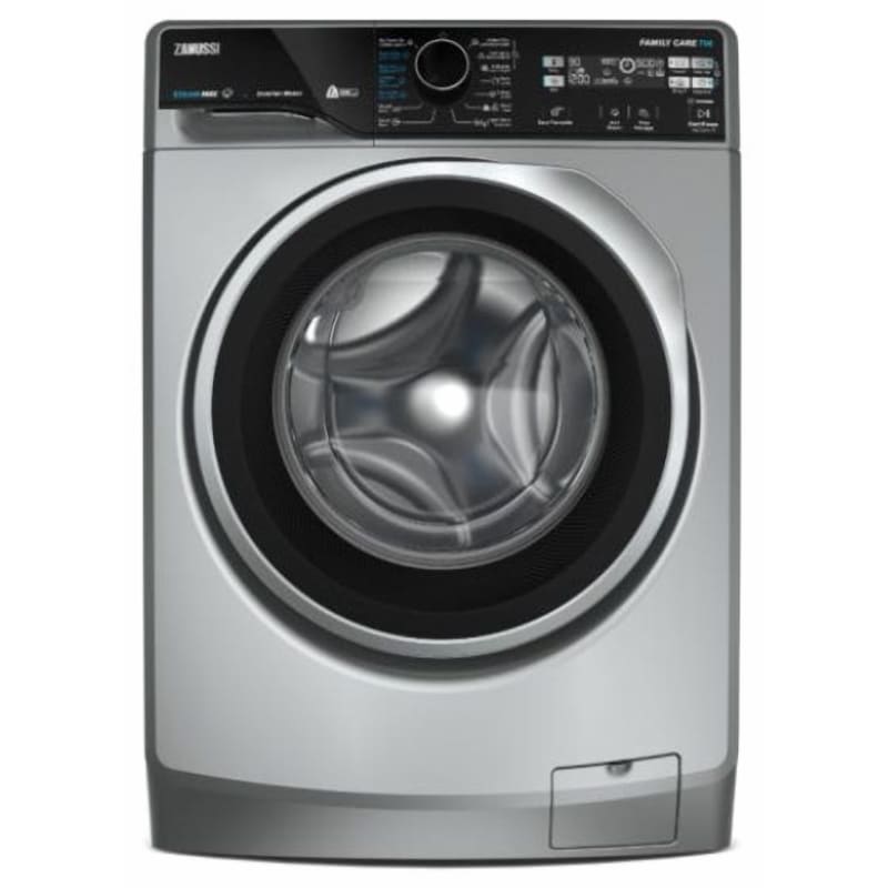 Zanussi Washing Machine Front Load 7K Inverter Silver ZWF722