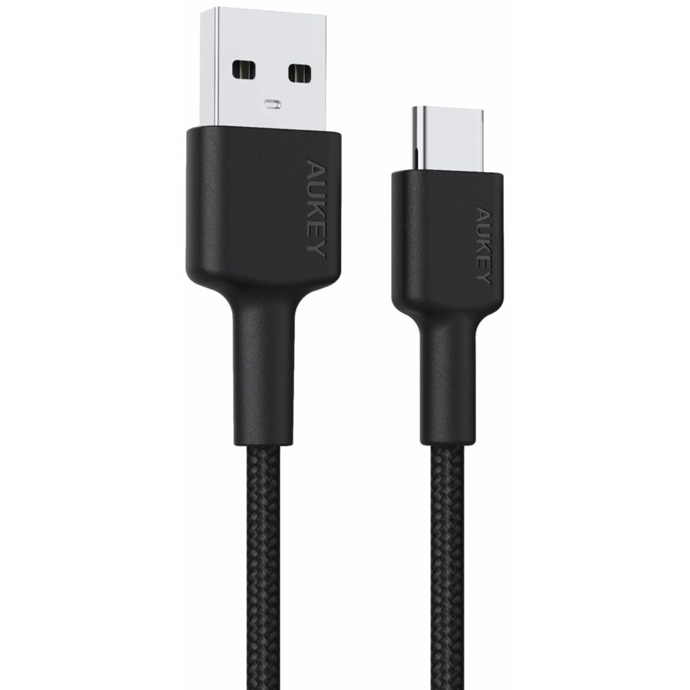 AUKEY Braided Nylone USB 2.0 to USB C Cable 0.9m CB-CD30-BK