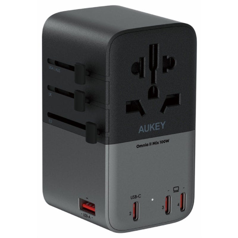 AUKEY Universal Adapter with 100W PD 3C1A PA-TA09A-GY