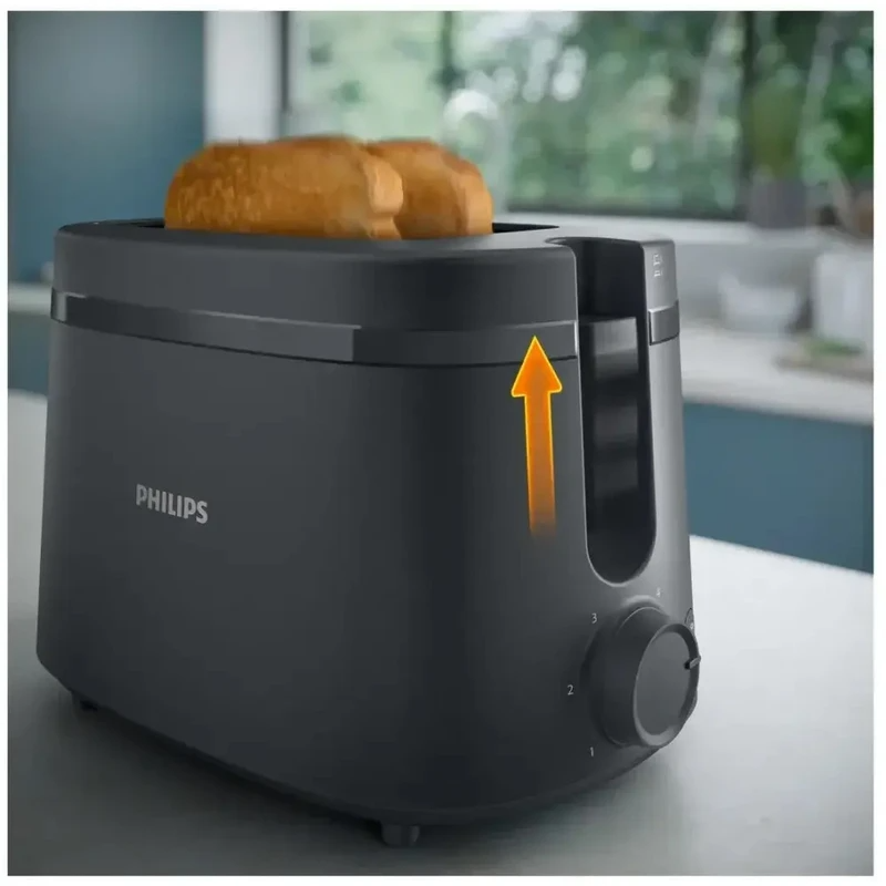 toaster, 2 Slice Capacity, 6 Levels, Black