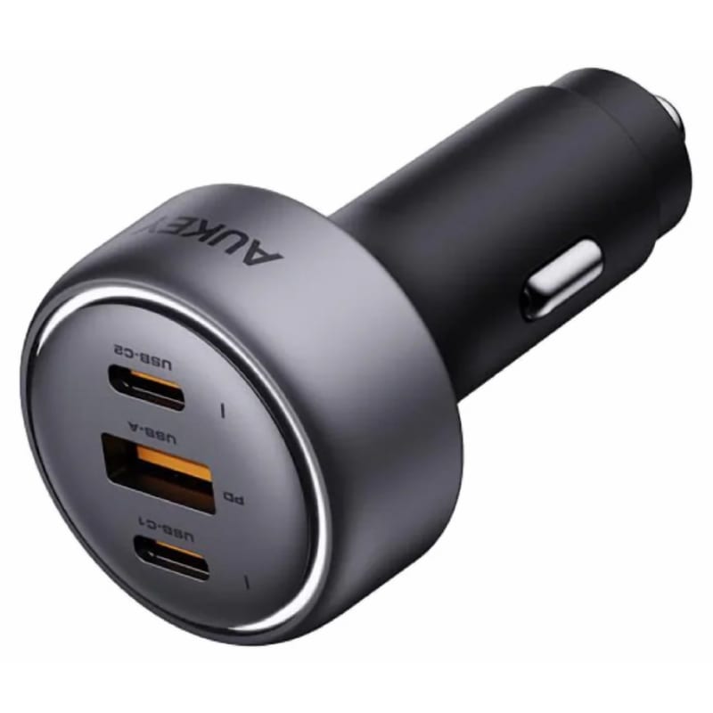 AUKEY Car Charger 66W2xUSB-C1xUSB-A CC-P1-GY