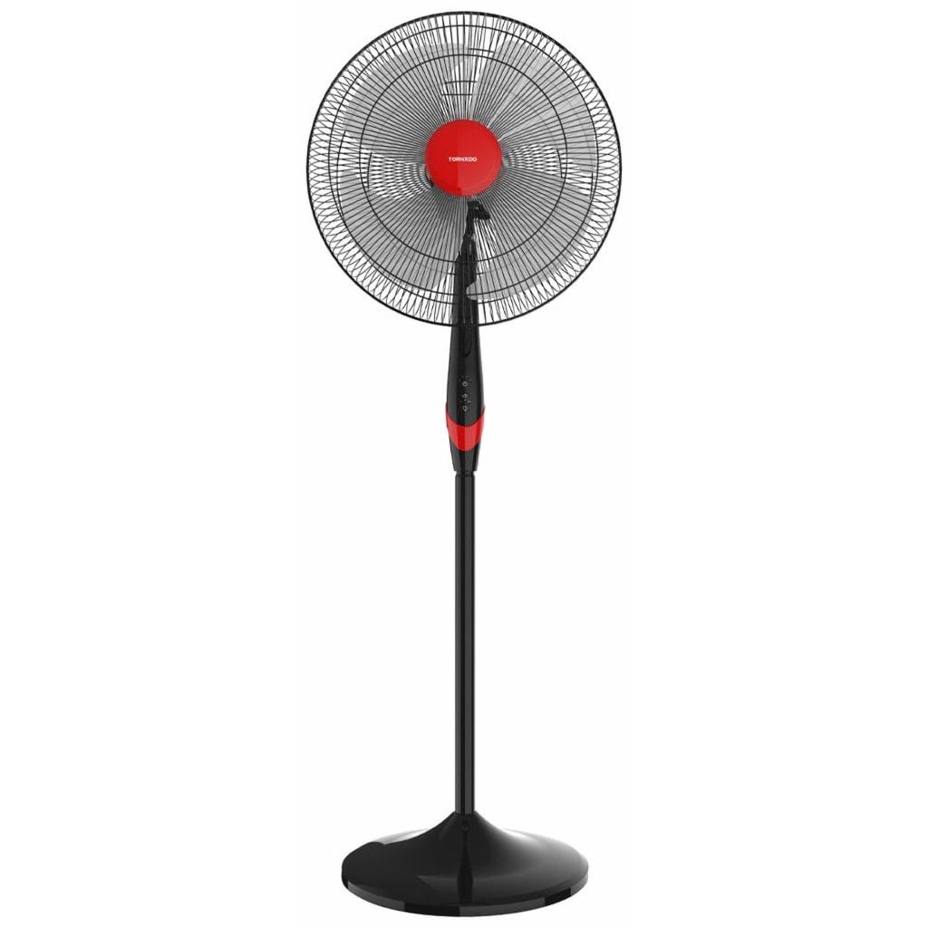 TORNADO Stand Fan 18 Inch, 4 Blades, Black -Remote