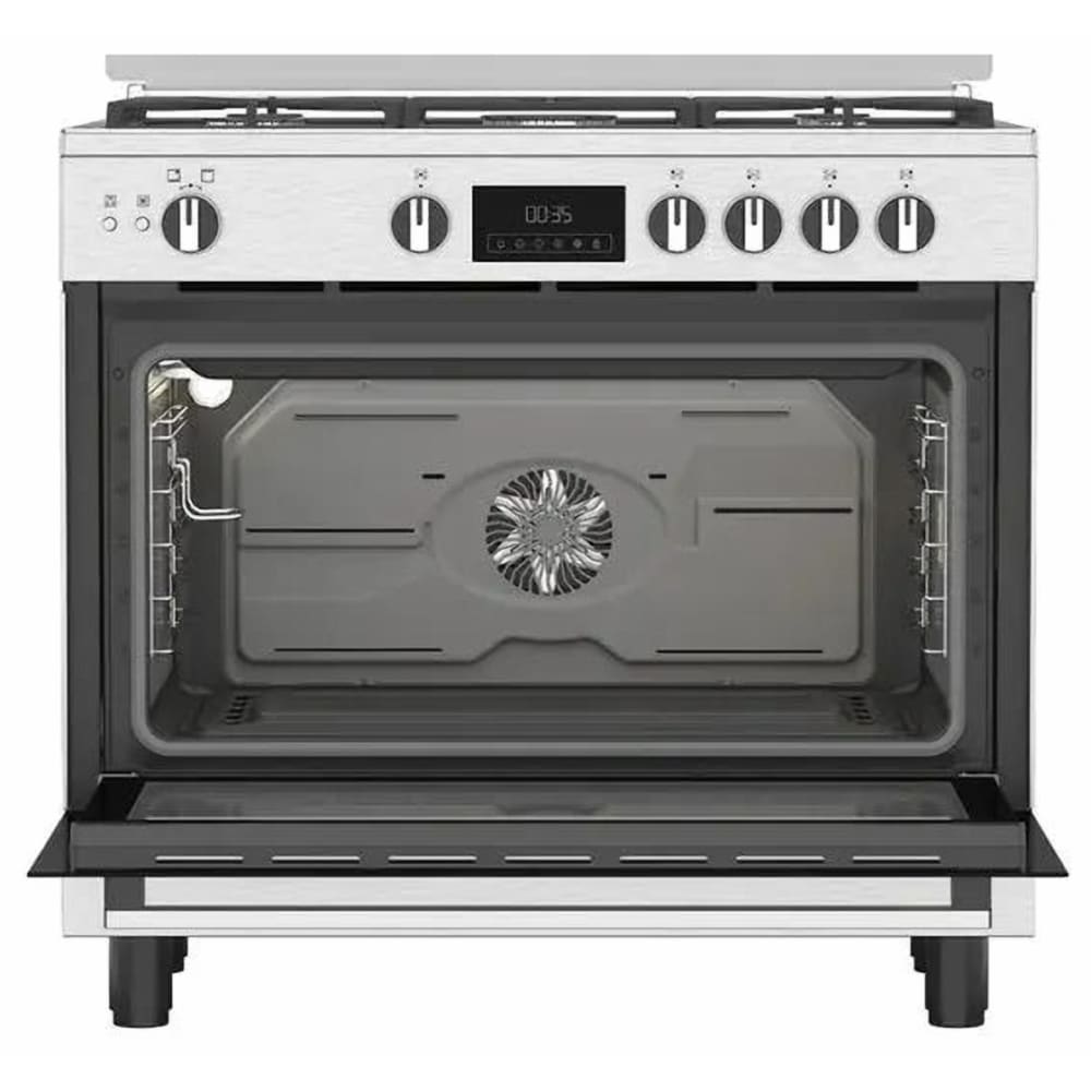 Ariston Cooker Gas 5 Burners Air Fryer Silver Digital- ARR
