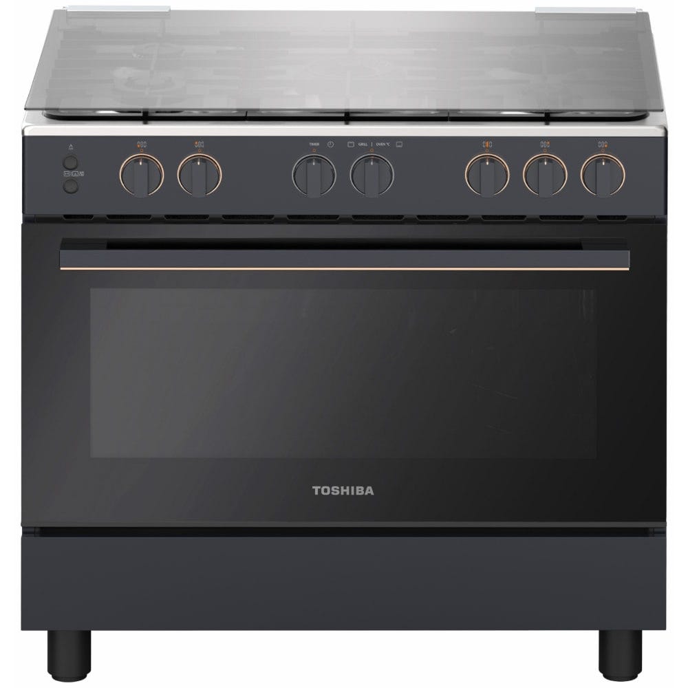 Toshiba Midea Cooker Gas 90CM-Fan- Full Safety ,Digital, ,Ti