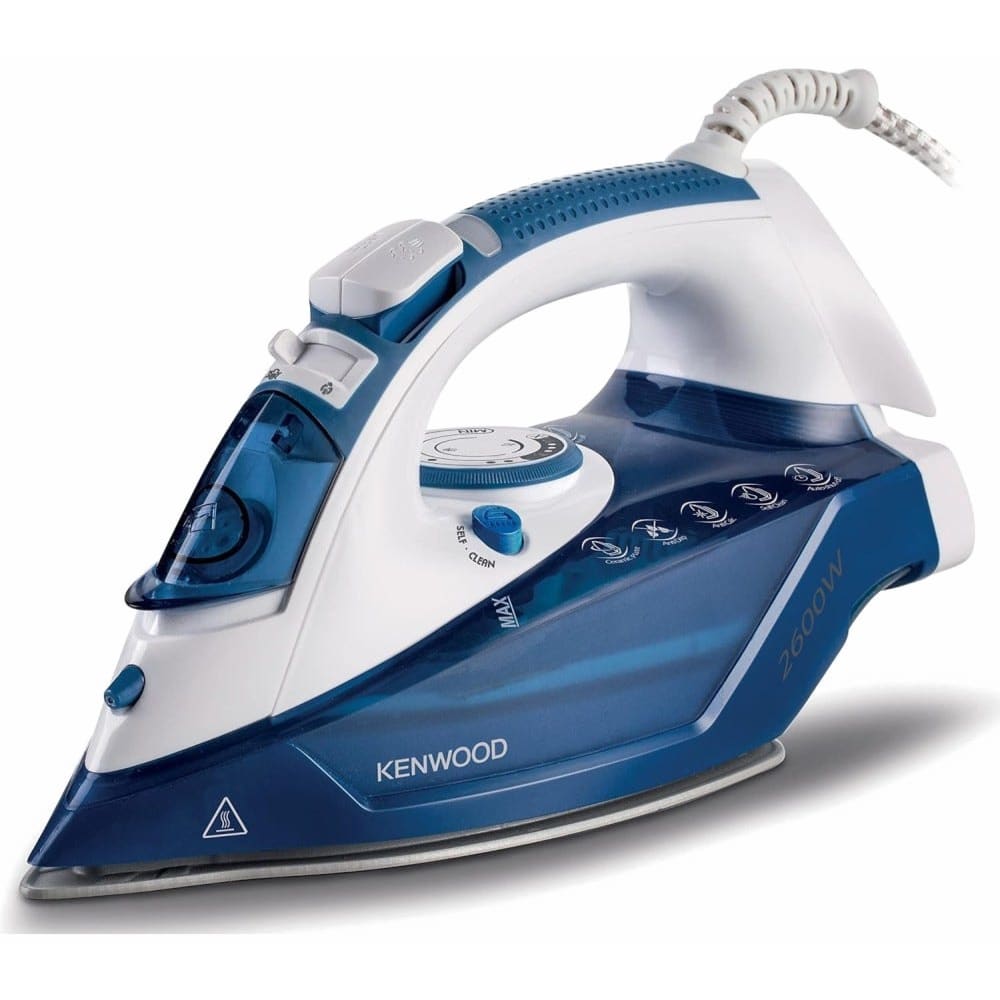 Kenwood Steam Iron, Ceramic,2600 Watt, 350 ml, Blue - STP75.