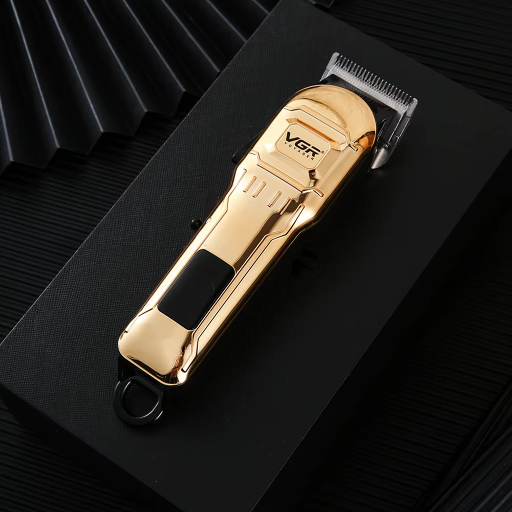 Professional Hair Clipper Cordless Metal Body LED Display T-