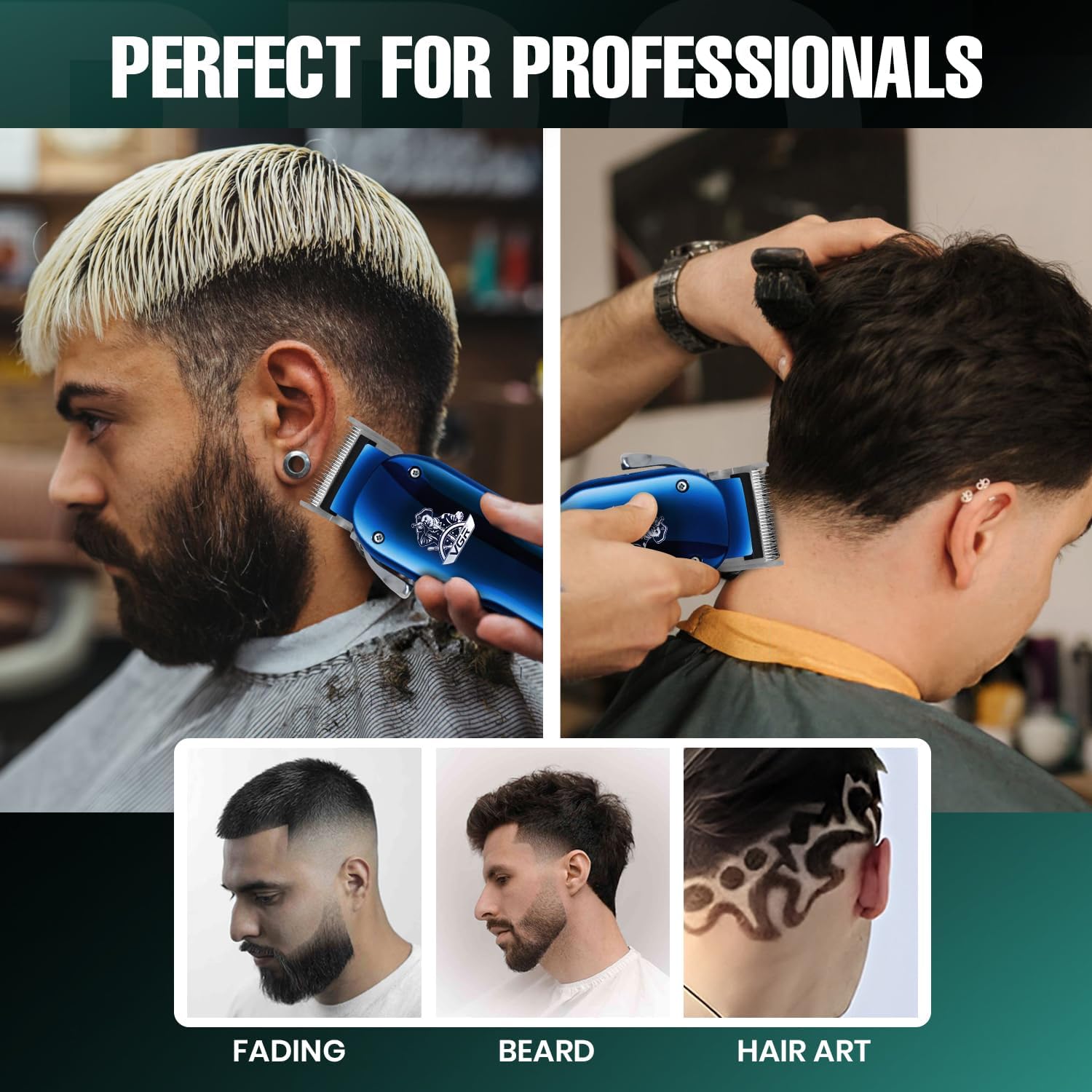 Professional Hair Clipper Heavy Duty Motor Stainless Blade A
