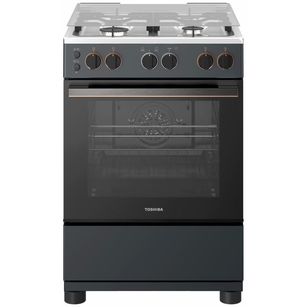 Toshiba Midea Cooker Gas 60CM-Fan- Full Safety ,Digital, ,Ti